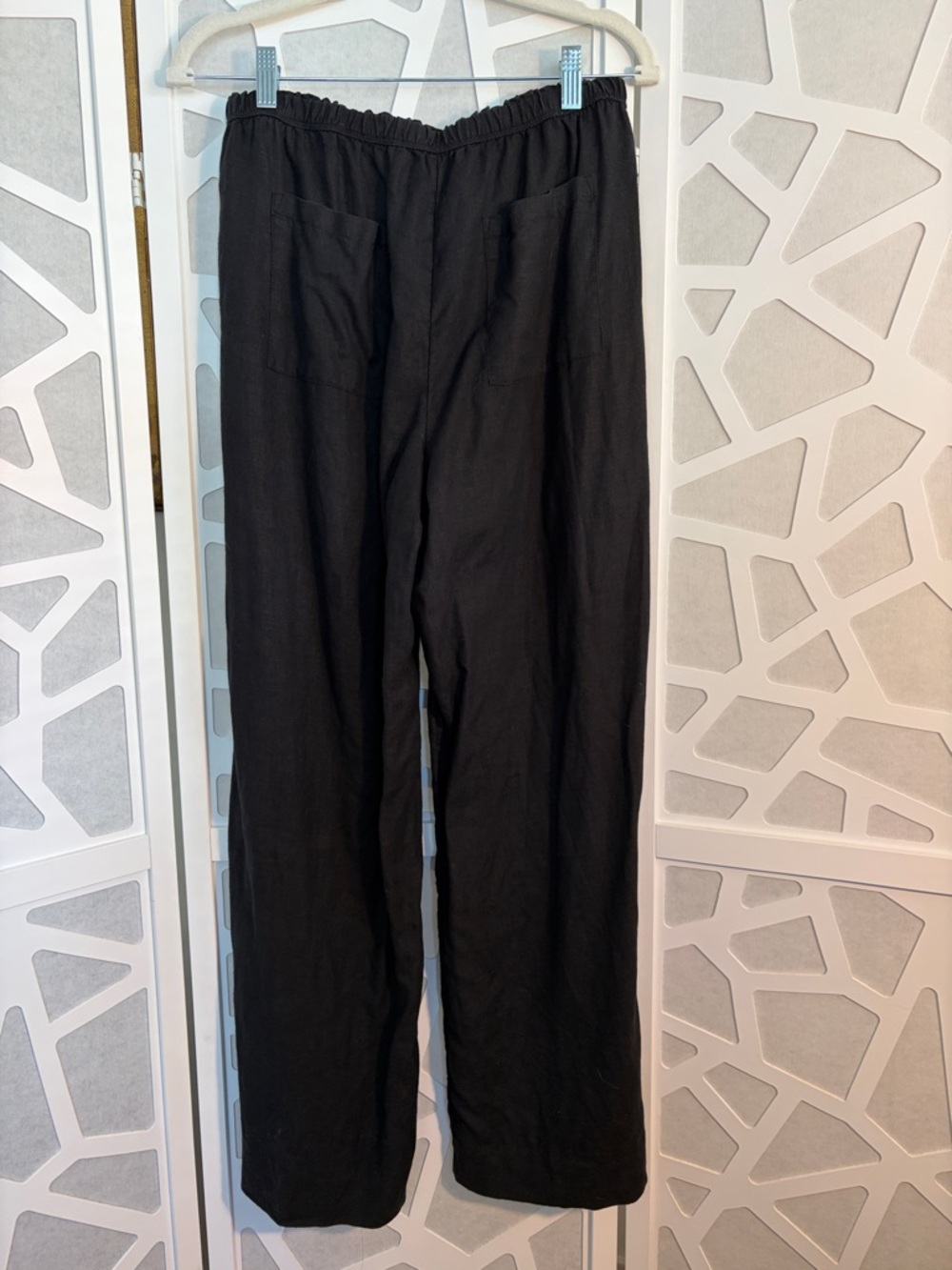 J. Crew Stratus Black Linen Wide-Leg Pants - Picture 4 of 4